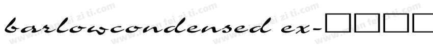 barlowcondensed ex字体转换